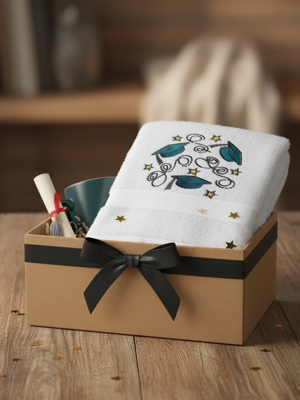 Graduate personalized embroidered hand towel pick 1 Class 2026 new monogrammed